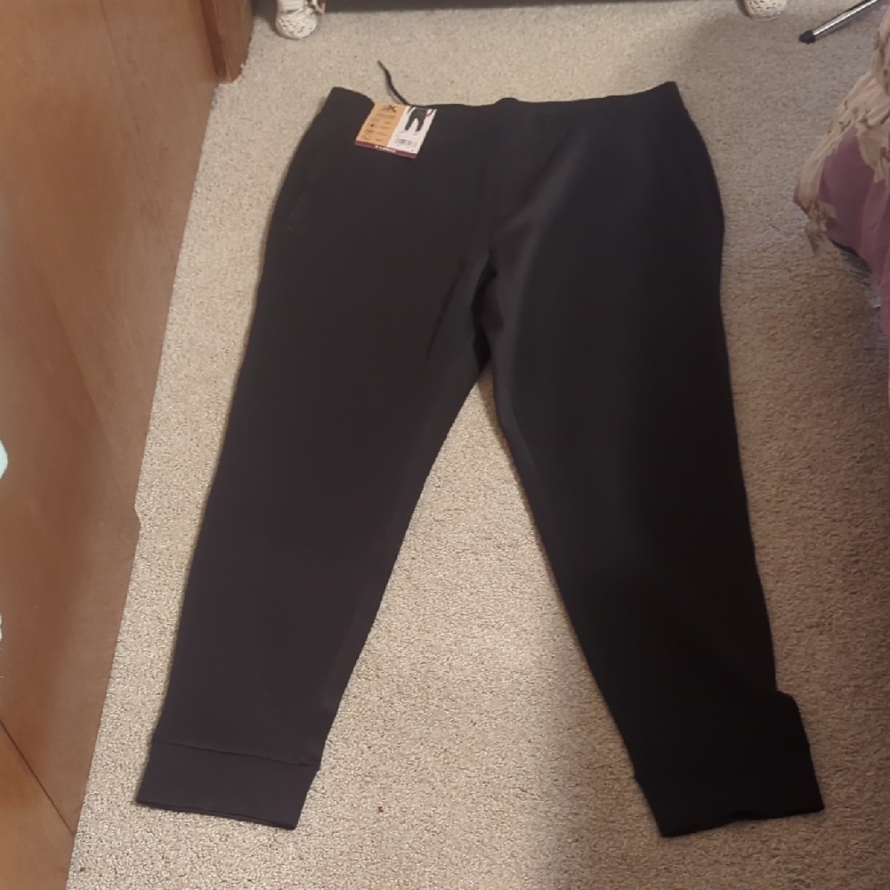 ZeroXposur Black Athletic Jogger Pants with Branded Waist Tag
